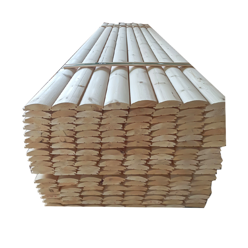 Pine D-Log Siding Pine D-Log Siding